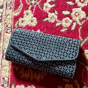 Rhinestone clutch bag